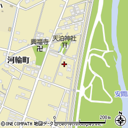静岡県浜松市中央区河輪町387周辺の地図