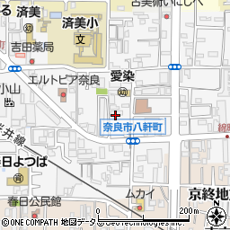 コメダ珈琲店 奈良中央店周辺の地図