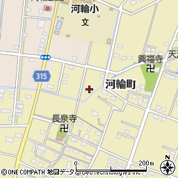 静岡県浜松市中央区河輪町560周辺の地図