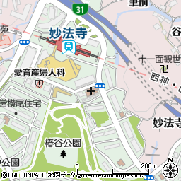 神戸市立　横尾児童館周辺の地図