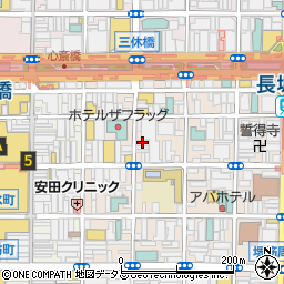 大阪府大阪市中央区東心斎橋1丁目13-21周辺の地図