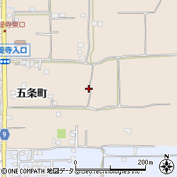 奈良県奈良市五条町176周辺の地図