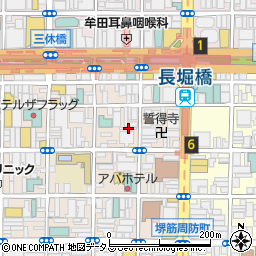 大阪府大阪市中央区東心斎橋1丁目8-5周辺の地図