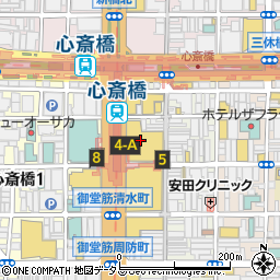 エルメス大丸心斎橋店周辺の地図
