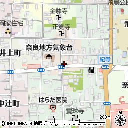 奈良県奈良市西紀寺町38周辺の地図