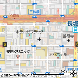 大阪府大阪市中央区東心斎橋1丁目13-27周辺の地図