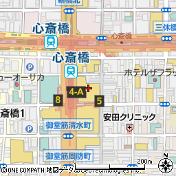 Delices デリス tarte&cafe 大丸心斎橋店周辺の地図