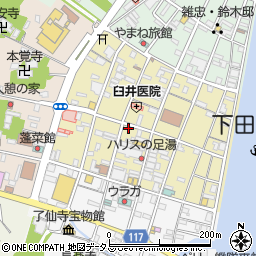 聖ウルスラ会下田修道院周辺の地図