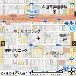 大阪府大阪市中央区東心斎橋1丁目13周辺の地図