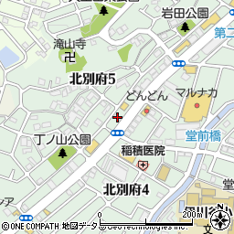 兵庫県神戸市西区北別府5丁目17-3周辺の地図