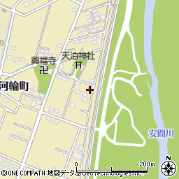 静岡県浜松市中央区河輪町386周辺の地図