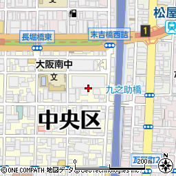 大阪府大阪市中央区島之内1丁目5周辺の地図
