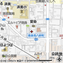コメダ珈琲店奈良中央店周辺の地図