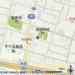 静岡県浜松市中央区米津町1604周辺の地図