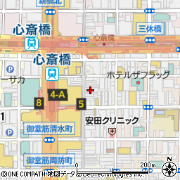 サンドラッグ心斎橋店周辺の地図