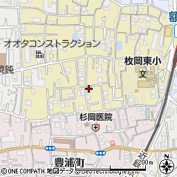 寺西酒店周辺の地図