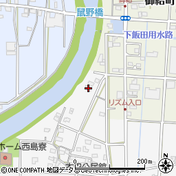 静岡県浜松市中央区西島町4周辺の地図