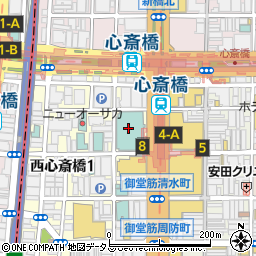 ホテル日航大阪周辺の地図