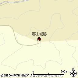 吉田郡山城跡周辺の地図
