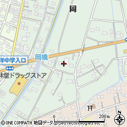 静岡県磐田市岡906周辺の地図