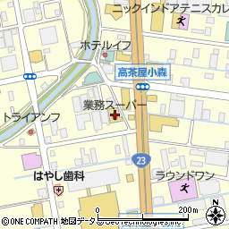 業務スーパー津高茶屋店周辺の地図