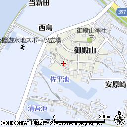 愛知県田原市御殿山128周辺の地図