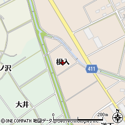 愛知県豊橋市西赤沢町（根入）周辺の地図