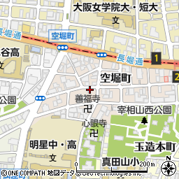 大阪府大阪市天王寺区空堀町周辺の地図