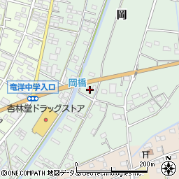 静岡県磐田市岡918周辺の地図