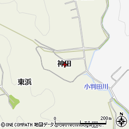 愛知県豊橋市小島町神田周辺の地図
