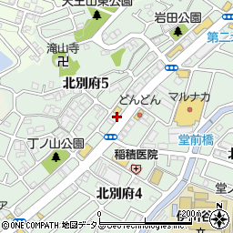 兵庫県神戸市西区北別府5丁目17周辺の地図