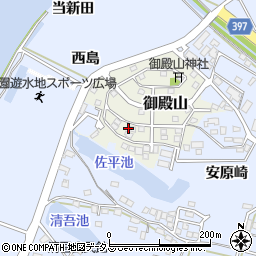 愛知県田原市御殿山108周辺の地図