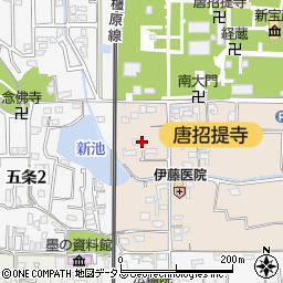 奈良県奈良市五条町16周辺の地図