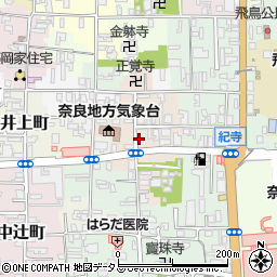 奈良県奈良市西紀寺町25周辺の地図