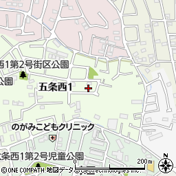 奈良県奈良市五条西1丁目15-13周辺の地図