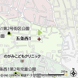 奈良県奈良市五条西1丁目15-12周辺の地図