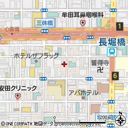 大阪府大阪市中央区東心斎橋1丁目13-3周辺の地図