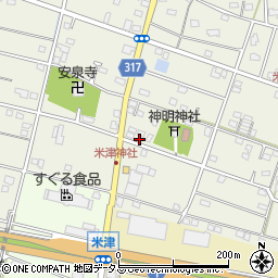 静岡県浜松市中央区米津町1597周辺の地図