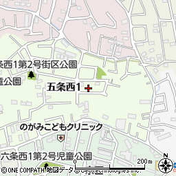 奈良県奈良市五条西1丁目15-15周辺の地図