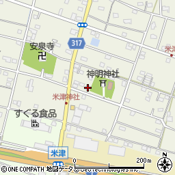 静岡県浜松市中央区米津町1603周辺の地図