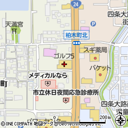 ゴルフ５奈良柏木店周辺の地図