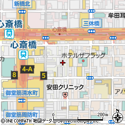 快活ＣＬＵＢ　なんば心斎橋店周辺の地図