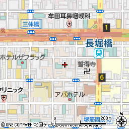 大阪府大阪市中央区東心斎橋1丁目8-28周辺の地図