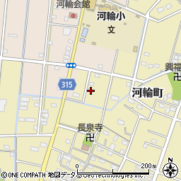 静岡県浜松市中央区河輪町580周辺の地図