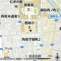 大阪府東大阪市西堤学園町周辺の地図