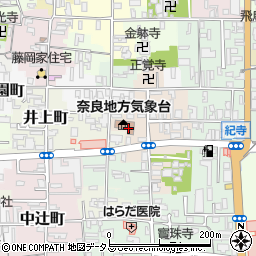 奈良県奈良市西紀寺町12周辺の地図