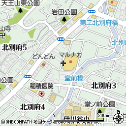 兵庫県神戸市西区北別府4丁目15周辺の地図
