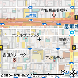 大阪府大阪市中央区東心斎橋1丁目13-29周辺の地図