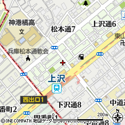 スリール兵庫上沢周辺の地図