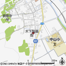 木下製薬岡山工場周辺の地図